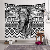 HKM-568915 Elephant Wall Tapestry - Available in Various Sizes: 150x100cm, 150x130cm, and 150x230cm