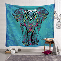 HKM-568915 Elephant Wall Tapestry - Available in Various Sizes: 150x100cm, 150x130cm, and 150x230cm
