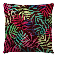HKM-569043 Linen Pillow Cover with Cartoon Flower Tree Pattern - 45x45cm