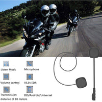 HKM-569107 Bluetooth Motorcycle Helmet Headset, Wireless, 5.0, Black, 100g, Official Standard Packaging, 12 Months Warranty