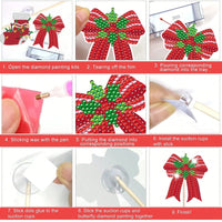 HKM-569171 12 Christmas Diamond Art Kits for Holiday Garden Decor - Santa, Snowman, Elk, Gingerbread Stakes