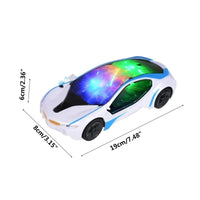 HKM-569171 3D LED Flashing Light Supercar Electric Toy for Kids Ages 2-13