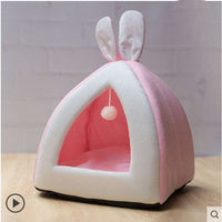 HKM-569171 Cozy Cloth Cat House Villa Pet Bed for Small Dogs and Cats in Various Sizes