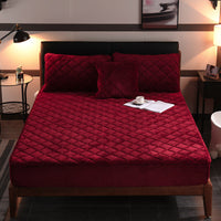 HKM-569171 Thick Quilted Polyester Fiber Bed Cover with Pillow Case - 48x74cm