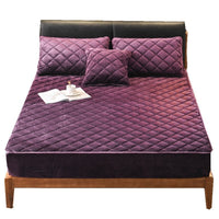 HKM-569171 Thick Quilted Polyester Fiber Bed Cover with Pillow Case - 48x74cm
