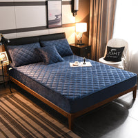 HKM-569171 Thick Quilted Polyester Fiber Bed Cover with Pillow Case - 48x74cm