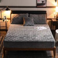 HKM-569171 Thick Quilted Polyester Fiber Bed Cover with Pillow Case - 48x74cm
