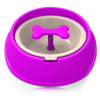 HKM-569235 Small Dog Anti-Choke Slow Feed Bowl - Extends Eating Time & Stimulates Interest