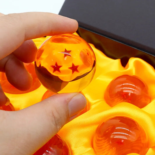 7 Stars Dragon Crystal Ball 5.7cm Anime Figure Collectible Orange Ornament