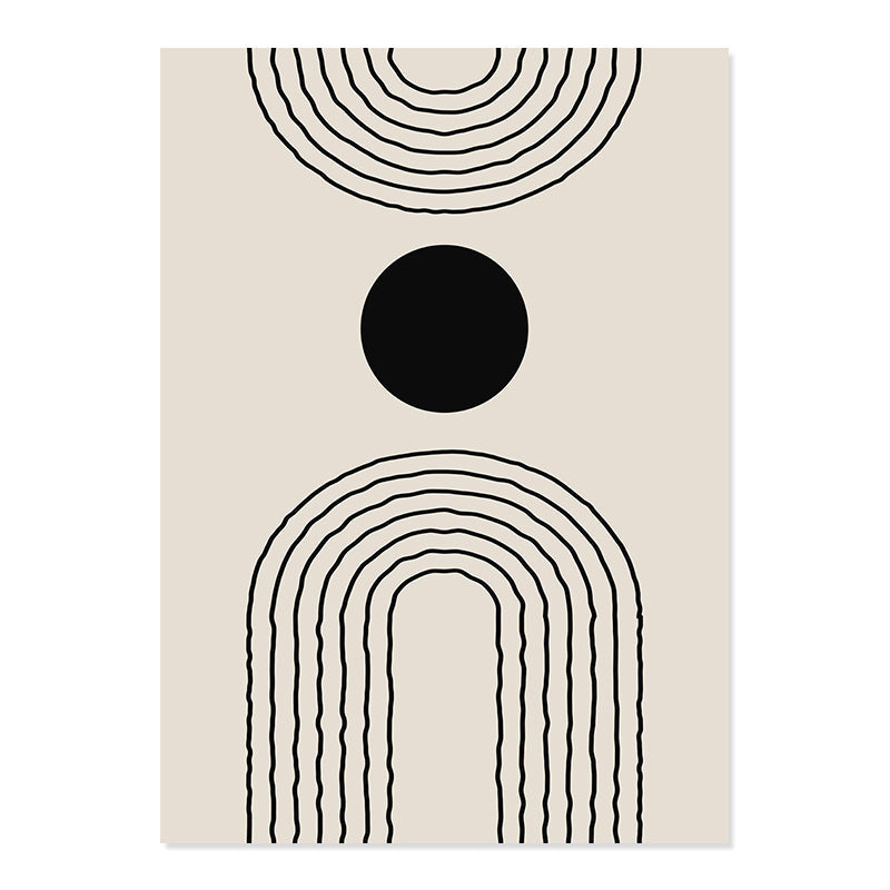 HKM-569363 Bohemian Floral Body Line Canvas Art Print - Abstract Matisse Design