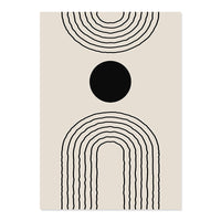 HKM-569363 Bohemian Floral Body Line Canvas Art Print - Abstract Matisse Design