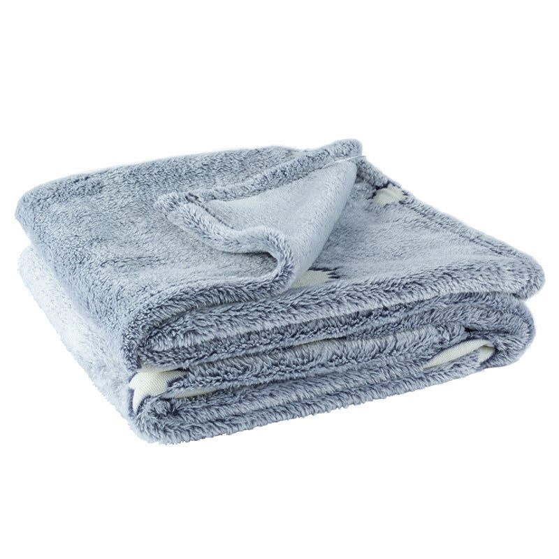 HKM-569363 Luminous Starry Sky Flannel Blanket for Children - Super Soft Coral Fleece, Glow-in-the-Dark Design