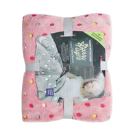HKM-569363 Luminous Starry Sky Flannel Blanket for Children - Super Soft Coral Fleece, Glow-in-the-Dark Design