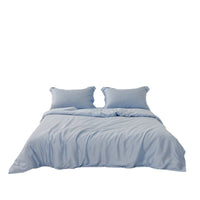 HKM-569363 Silky Lyocell Ice Silk Four-Piece Bedding Set with Fitted Sheet and Duvet Cover Options