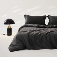 HKM-569363 Silky Lyocell Ice Silk Four-Piece Bedding Set with Fitted Sheet and Duvet Cover Options