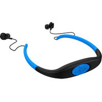 HKM-569427 2-in-1 Wireless Bluetooth Earphones with MP3 Player, 8GB, IPX8 Waterproof, Neckband Stereo Headset with Mic