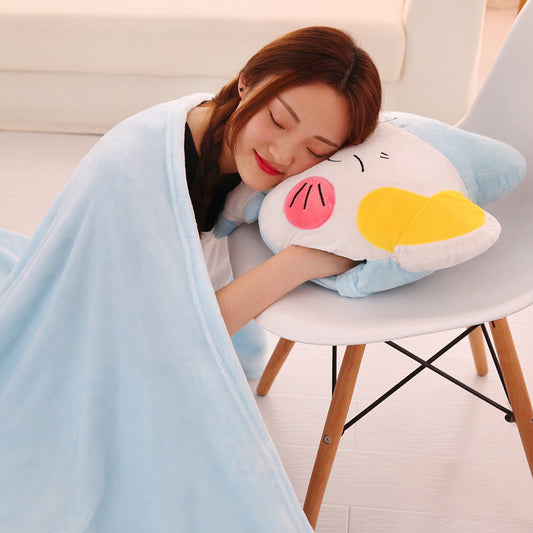 HKM-569491 Cozy Air Conditioner Duvet – Plush Cover, Multiple Cute Designs, 110x150 cm