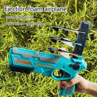 HKM-569619 Continuous Ejection Aircraft Launchers for Soft Bullet Flight Play - Ideal for Outdoor Sports and Shooting Games