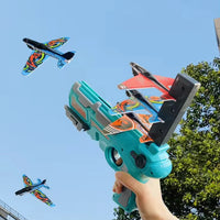 HKM-569619 Continuous Ejection Aircraft Launchers for Soft Bullet Flight Play - Ideal for Outdoor Sports and Shooting Games
