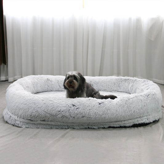 HKM-569747 Plush Round Winter Warm Sponge Dog Pad Pet Supplies
