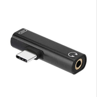 HKM-569747 Type-C Two-in-One Charging and Audio Adapter for Calls, Music, and Fast Charging