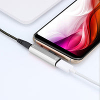 HKM-569747 Type-C Two-in-One Charging and Audio Adapter for Calls, Music, and Fast Charging
