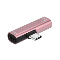 HKM-569747 Type-C Two-in-One Charging and Audio Adapter for Calls, Music, and Fast Charging