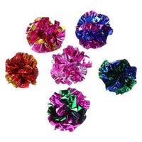 HKM-569811 Colorful Noisy Paper Ball Cat Toy - 4.5cm Fun Pet Interactive Plaything