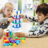 HKM-569939 Interactive Leaning Tower Balance Game – Stacking Strategy Puzzle Toy for Family Fun and Indoor Play