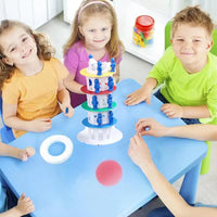 HKM-569939 Interactive Leaning Tower Balance Game – Stacking Strategy Puzzle Toy for Family Fun and Indoor Play