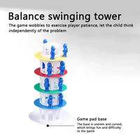 HKM-569939 Interactive Leaning Tower Balance Game – Stacking Strategy Puzzle Toy for Family Fun and Indoor Play