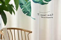 HKM-570067 Banana Leaf Pattern Digital Print Curtain in Ramie Cotton Polyester