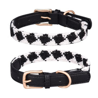 HKM-570067 Soft Woven Prismatic Plaid Dog Collar