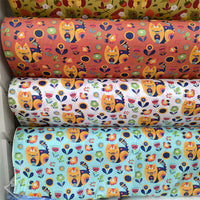 HKM-570195 Cartoon Panda and Tiger 100% Cotton Twill Fabric - 160cm Wide