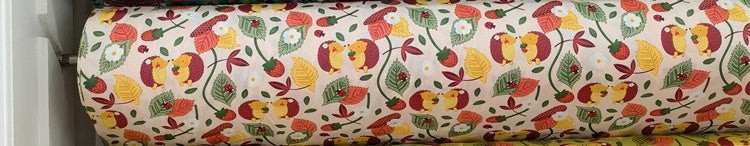 HKM-570195 Cartoon Panda and Tiger 100% Cotton Twill Fabric - 160cm Wide