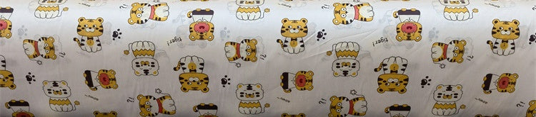 HKM-570195 Cartoon Panda and Tiger 100% Cotton Twill Fabric - 160cm Wide