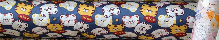 HKM-570195 Cartoon Panda and Tiger 100% Cotton Twill Fabric - 160cm Wide