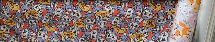 HKM-570195 Cartoon Panda and Tiger 100% Cotton Twill Fabric - 160cm Wide