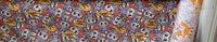 HKM-570195 Cartoon Panda and Tiger 100% Cotton Twill Fabric - 160cm Wide