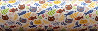 HKM-570195 Cartoon Panda and Tiger 100% Cotton Twill Fabric - 160cm Wide