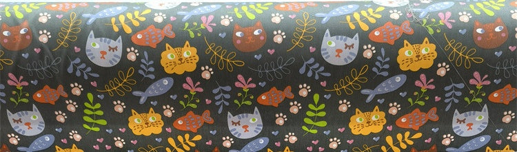 HKM-570195 Cartoon Panda and Tiger 100% Cotton Twill Fabric - 160cm Wide