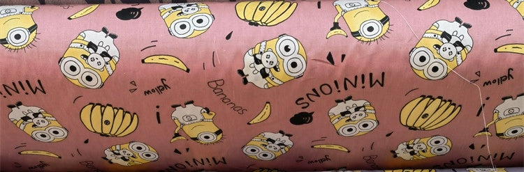 HKM-570195 Cartoon Panda and Tiger 100% Cotton Twill Fabric - 160cm Wide
