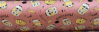 HKM-570195 Cartoon Panda and Tiger 100% Cotton Twill Fabric - 160cm Wide