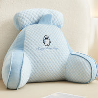 HKM-570323 Large Soft Pack Bed Cushion Pillow - Plush & Velvet Options, Removable Cover, Various Patterns