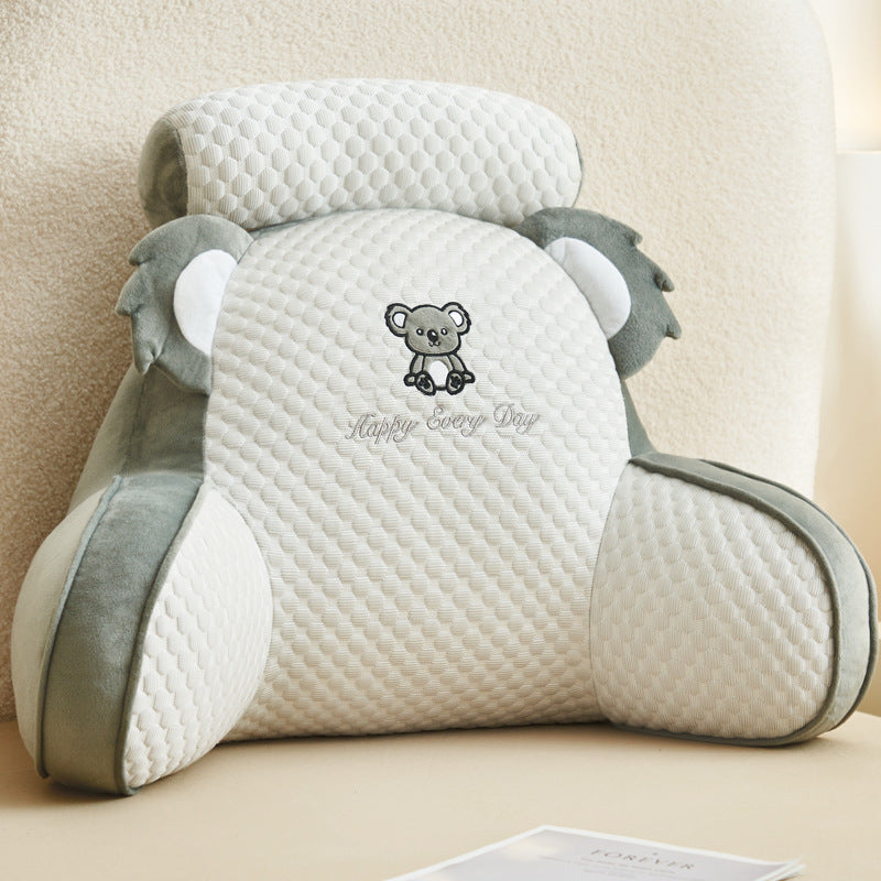 HKM-570323 Large Soft Pack Bed Cushion Pillow - Plush & Velvet Options, Removable Cover, Various Patterns