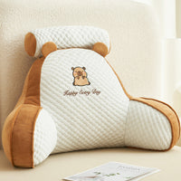 HKM-570323 Large Soft Pack Bed Cushion Pillow - Plush & Velvet Options, Removable Cover, Various Patterns
