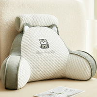 HKM-570323 Large Soft Pack Bed Cushion Pillow - Plush & Velvet Options, Removable Cover, Various Patterns