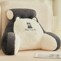 HKM-570323 Large Soft Pack Bed Cushion Pillow - Plush & Velvet Options, Removable Cover, Various Patterns