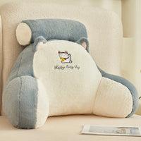 HKM-570323 Large Soft Pack Bed Cushion Pillow - Plush & Velvet Options, Removable Cover, Various Patterns