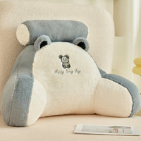 HKM-570323 Large Soft Pack Bed Cushion Pillow - Plush & Velvet Options, Removable Cover, Various Patterns